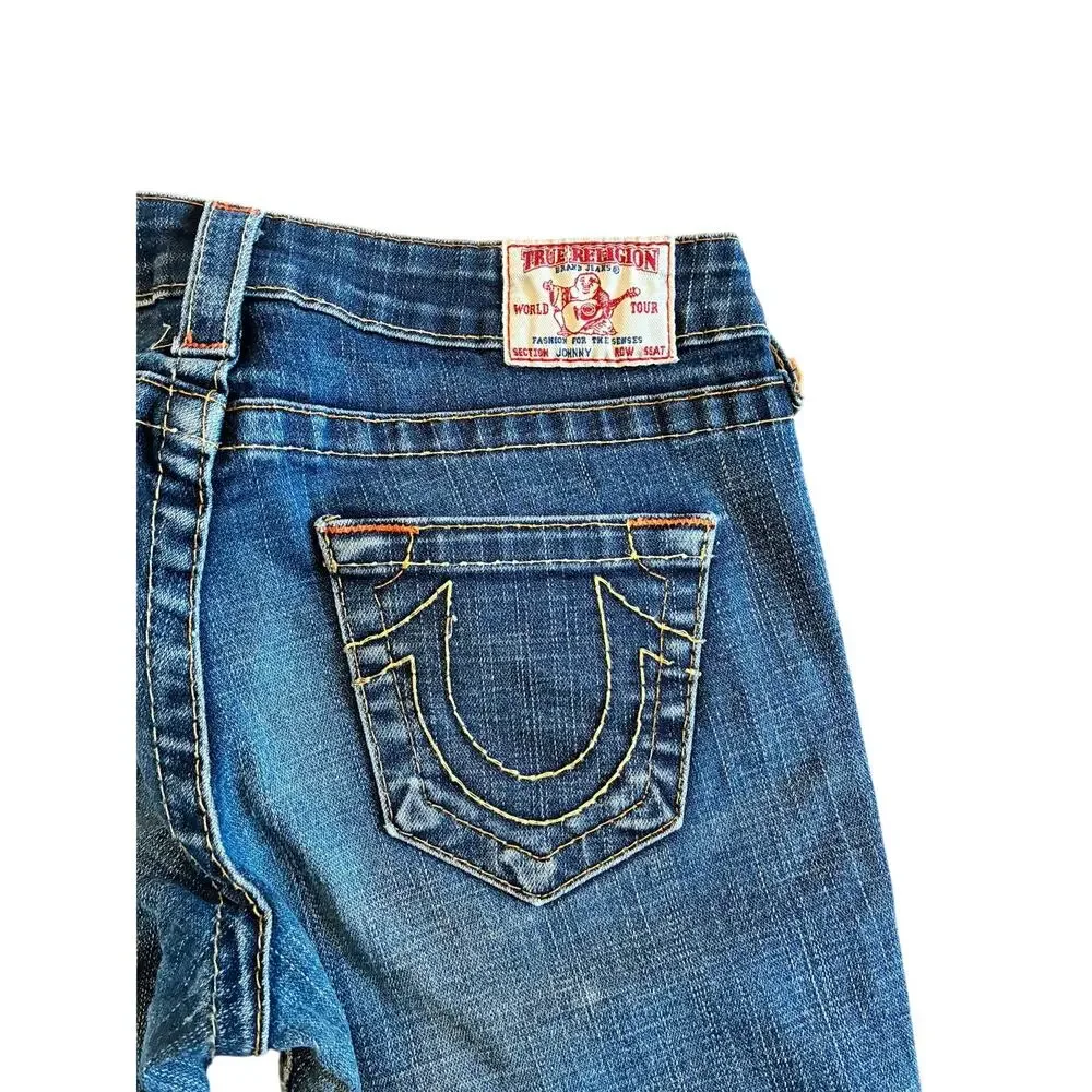 True Religion Women's‎ Johnny Jeans Straight Leg size 26 y2k